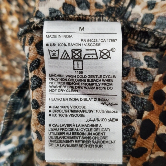 Old Navy Brown Leopard Dress Women's Size Medium - Picture 10 of 10